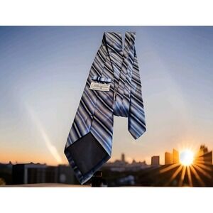 Bruno Piattelli Blue Repp‎ Silk Tie 1311